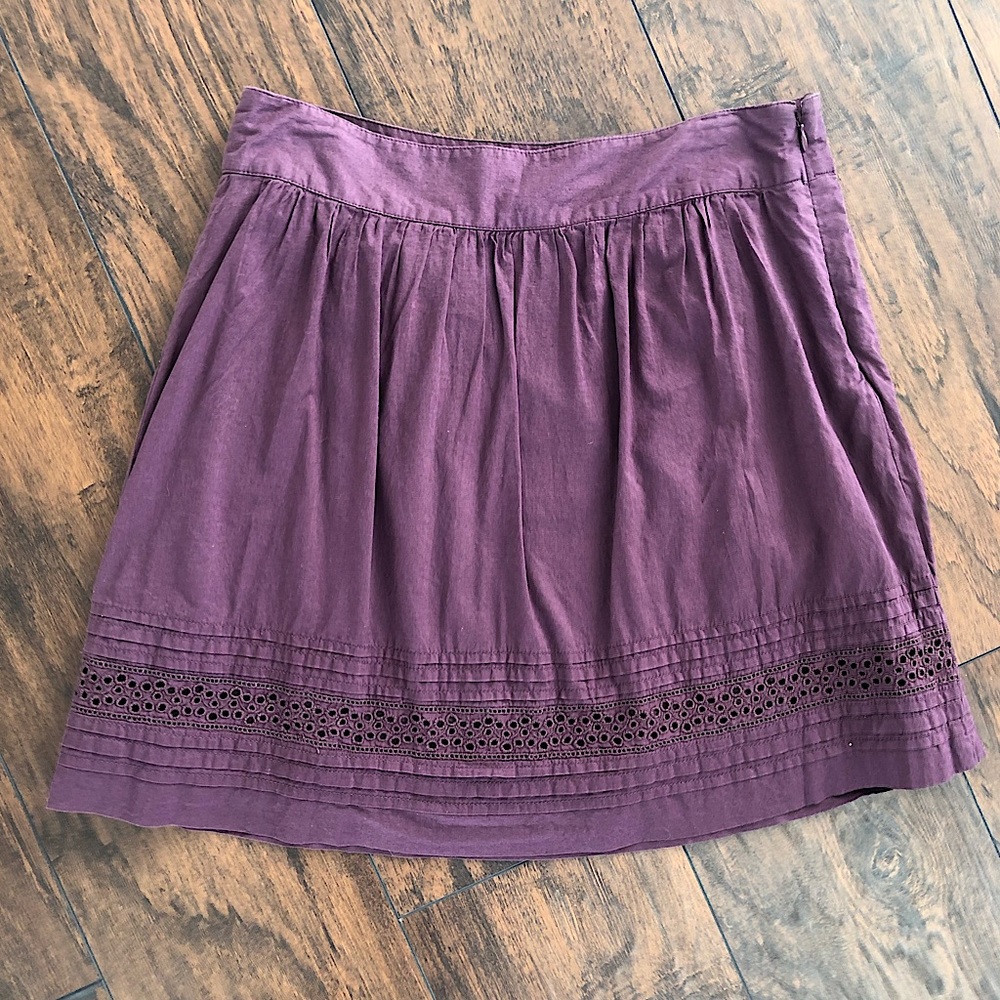 LOFT - Purple Skirt - Size 4